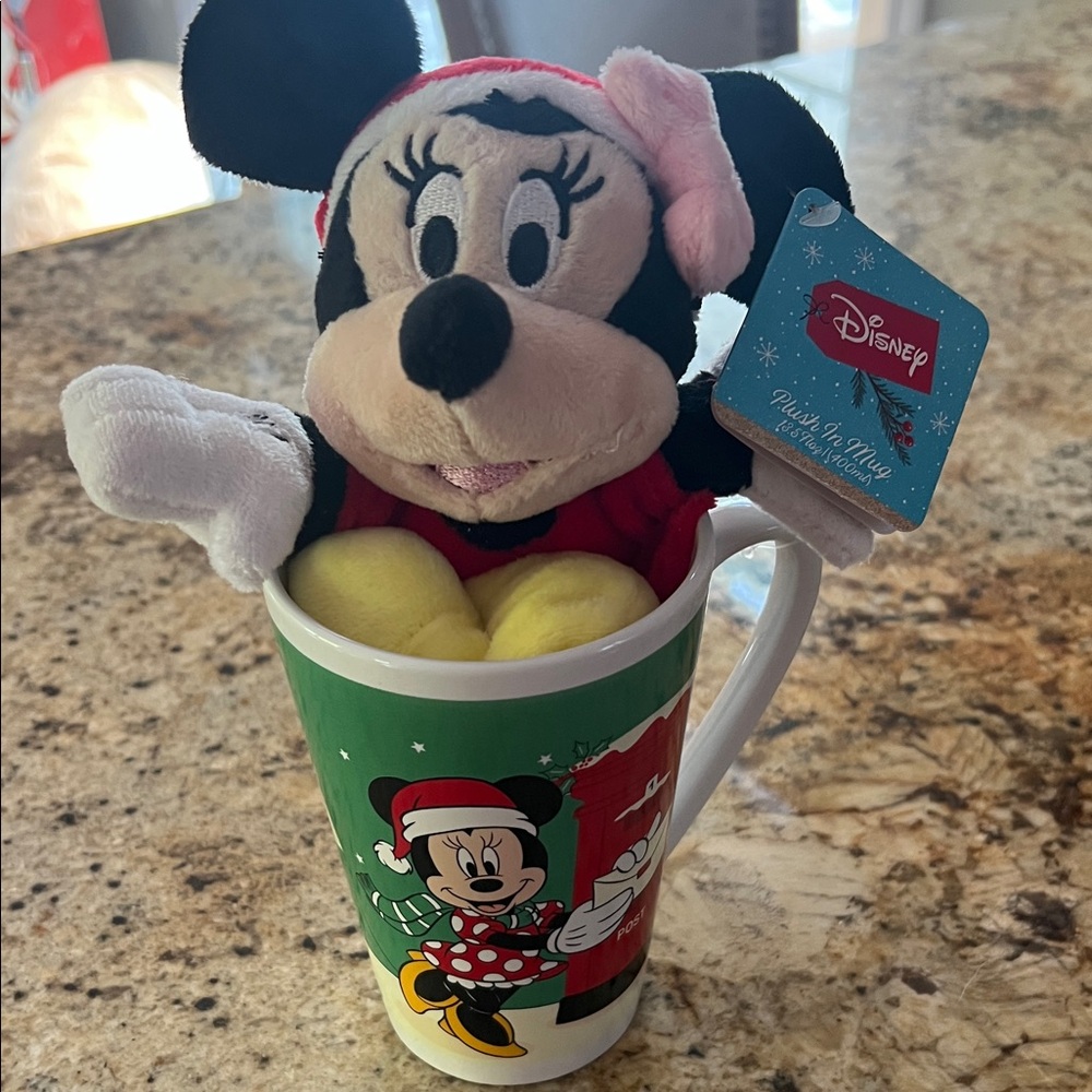 Disney Minnie Mouse in Festive Red and Green Mug